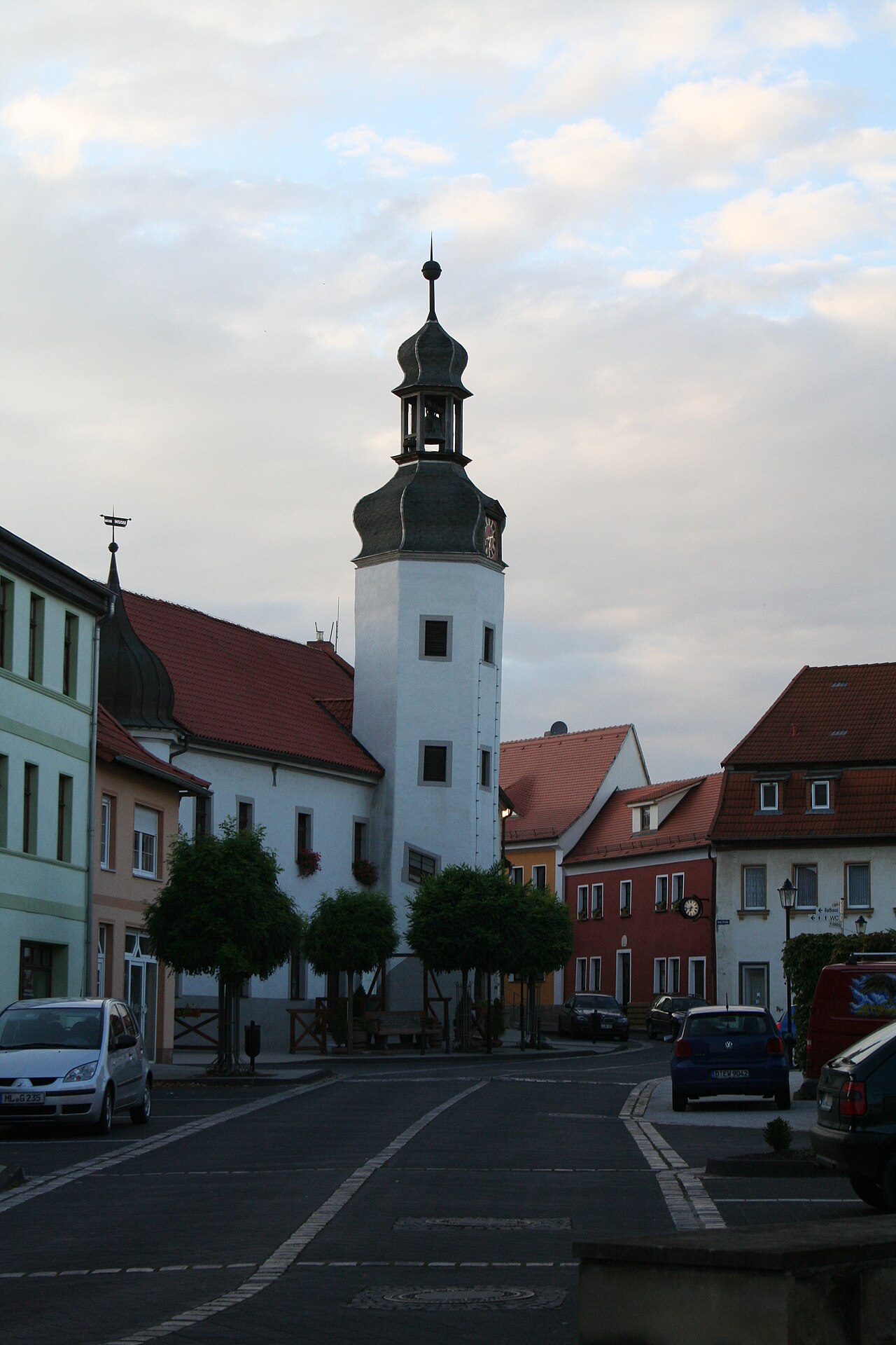 Altstadt mit Kirchturm in Gerbstedt im Mansfelder Grund