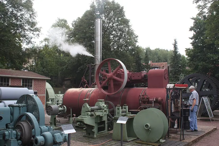 Freigelände des Mansfeld-Museums im Humboldt-Schloss Hettstedt