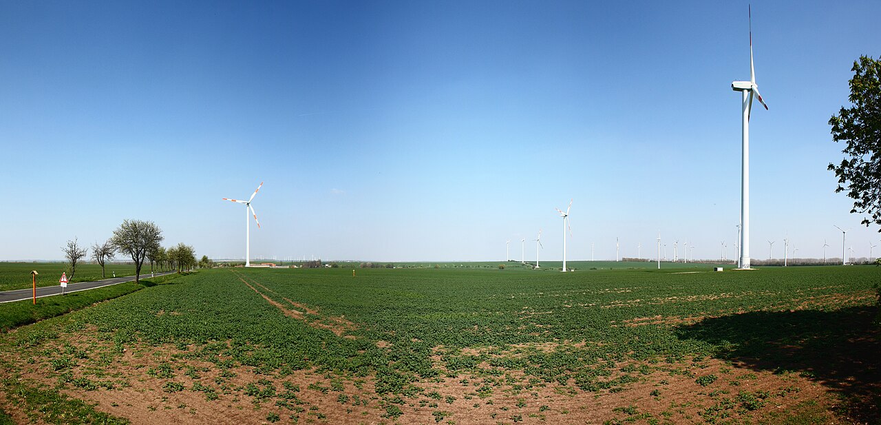 Windpark bei Rottelsdorf im Mansfelder Land